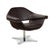 Brown Leather Hi-Cove Swivel Armchair by Molteni&C For Sale - Image 13 of 13