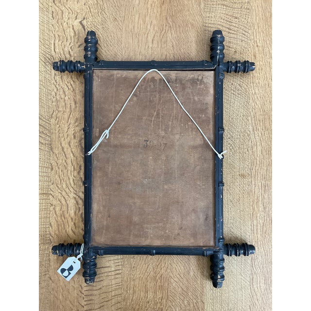 Early 20th C. Antique Faux Bamboo French Provincial Mirror For Sale - Image 13 of 13