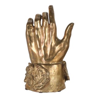 Abstract Bronze Sculpture of Hand For Sale