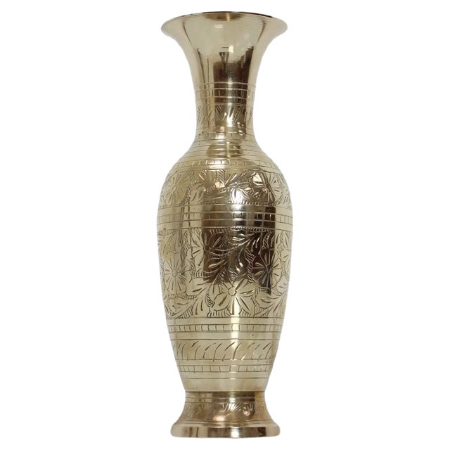Mid-Century Brass Vase, 1960s For Sale