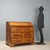 Venetian walnut bureau from the late 18th century, featuring an elegant front with three drawers and walnut burl inlays....