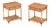 French Riviera Nightstands in Bamboo, Rattan and Brass, Italy, 1970s, Set of 2 For Sale