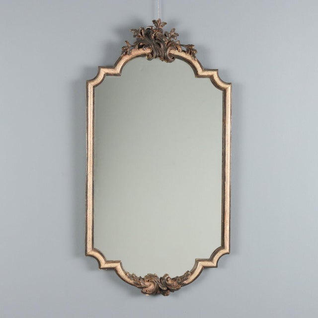Antique Italian Carved and Lacquered Wood Mirror, 1900s For Sale - Image 13 of 13