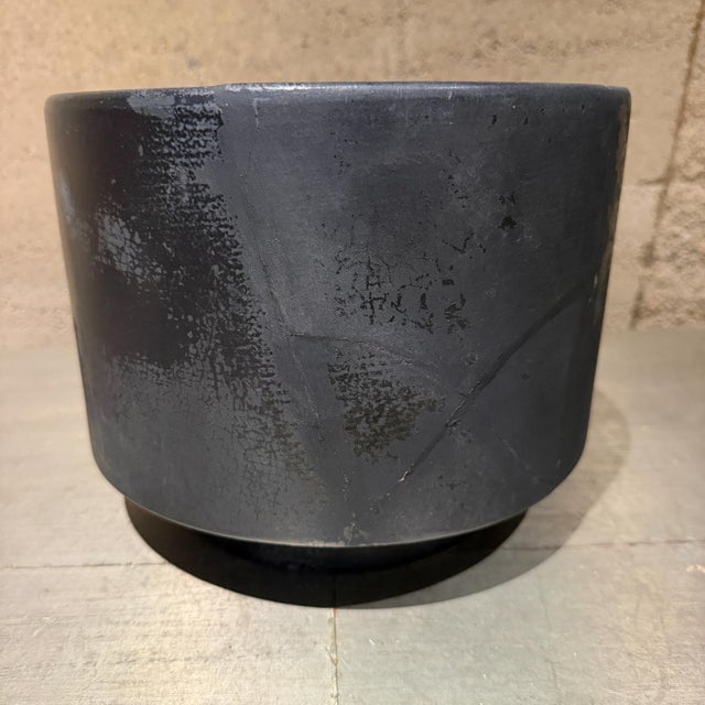 Mid-Century Modern Black Planter by Gainey Pottery, 9.75\" Diameter For Sale - Image 10 of 15