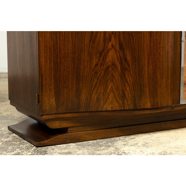 1930s French Art Deco Walnut Sideboard With Black Marble Top For Sale - Image 15 of 18