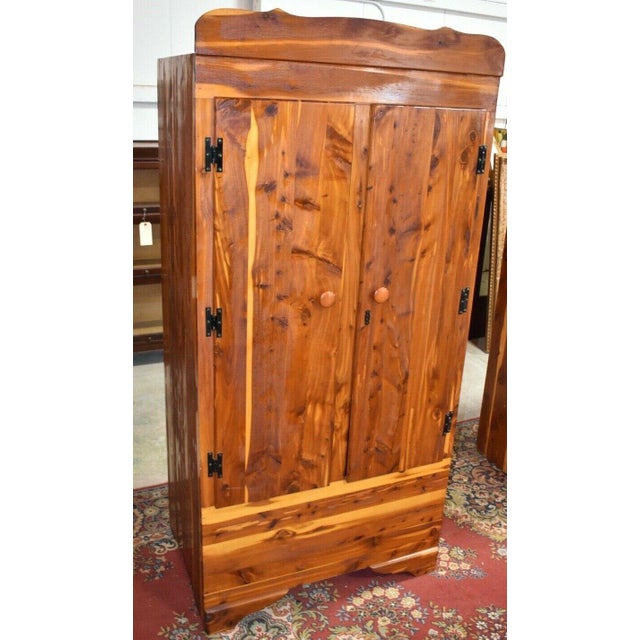 Mid 20th Century Vintage Solid Red Cedar Armoire Chairish