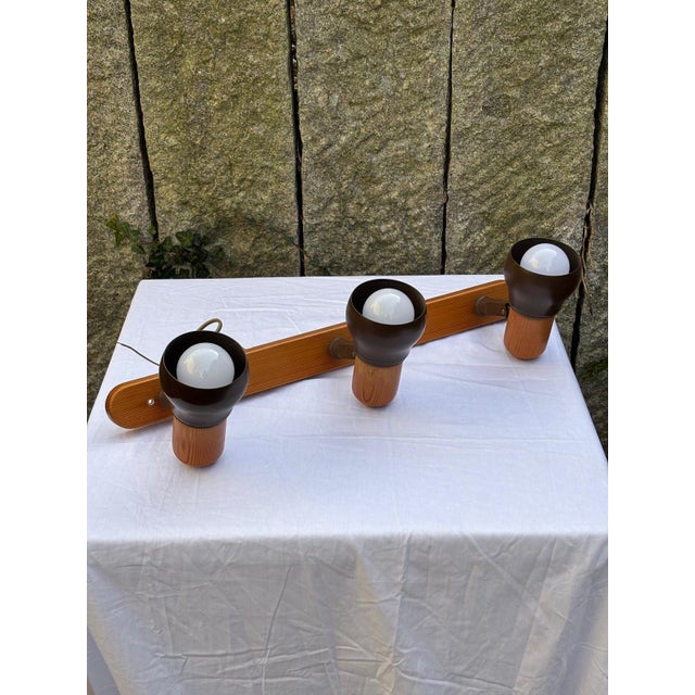 Metal Vintage Ceiling Lamp with Three Spotlights For Sale - Image 7 of 10