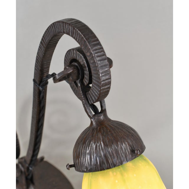 French Art Deco Table Lamp by Daum 1920s France For Sale - Image 10 of 12