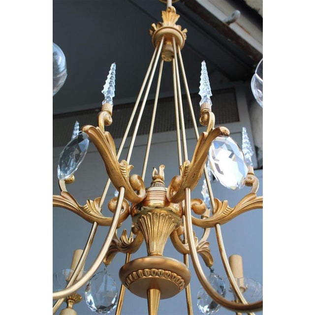French Chandeliers from Maison Jansen, 1950, Set of 2, in Very Good conditions. Designed 1950 to 1959 This piece is...