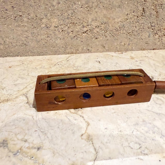 Mid-Century Modern Siam Sanuk Vintage Wood Puzzle Mid-Century Modern Toy For Sale - Image 3 of 10