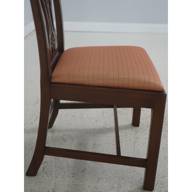 Set of 10 Carved Mahogany Chippendale Style Dining Chairs For Sale - Image 16 of 18