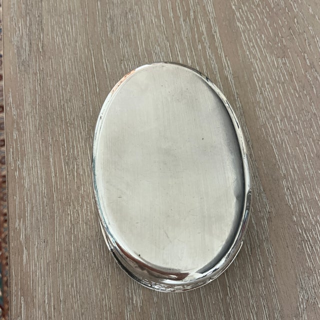 Mediterranean Silver Decorative Bowl For Sale - Image 3 of 5