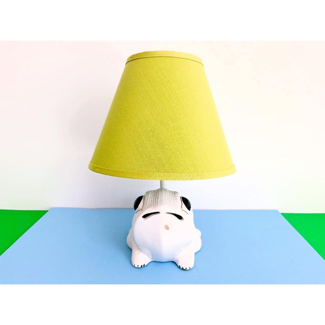 Mid 20th Century 1950s Italian Frog Lamp & Shade For Sale - Image 5 of 12