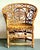 Vintage Boho Medallion Back Bamboo Brighton Pavillon Chair For Sale - Image 12 of 12