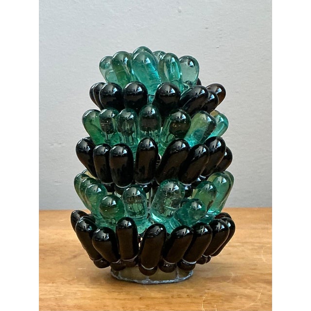 Vintage Italian Glass Pinecone Light Shade For Sale - Image 13 of 16