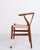 Model CH24 Wishbone Chairs in Mahogany and Wicker by Hans J. Wegner for Carl Hansen & Søn, 1990s, Set of 4 For Sale - Image 8 of 13