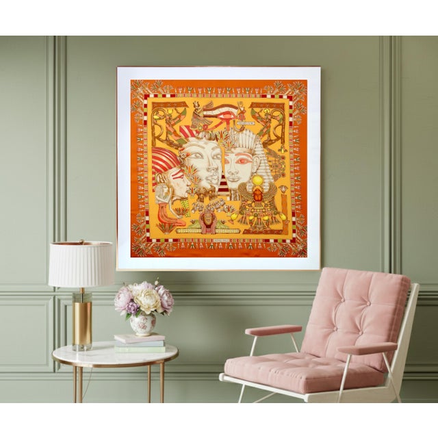 This incredible Hermès silk scarf was designed by Joachim Metz in 2003. This is a rare and authentic Hermès scarf...