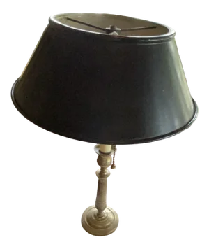 19th Century English Brass Desk Lamp