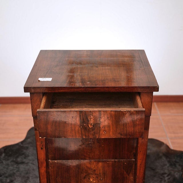 Walnut Slab Cabinet with Three Drawers For Sale - Image 11 of 12