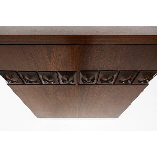 Brutalist Geometrical Bar Cabinet, Belgium, 1970s For Sale - Image 4 of 13