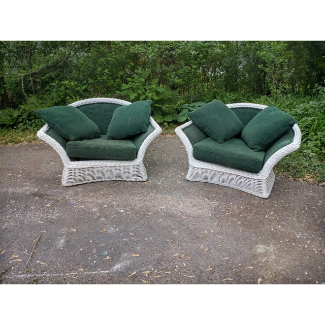 Ficks Reed Rattan Chairs - a Pair For Sale - Image 12 of 13