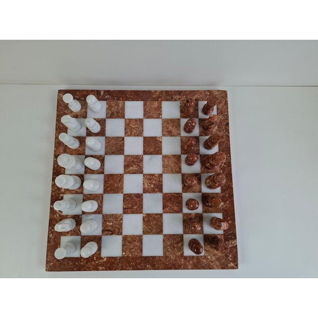 Stone Mid-Century Modern German Marble Stone Chess Set, 1970s For Sale - Image 7 of 18