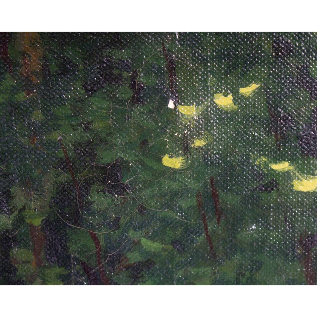 Textile 1960 Oil on Canvas Painting Signed by Bruno Civitico For Sale - Image 7 of 10