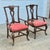 Mid-20th Century Vintage Lane Rustic Floral Paint Decorated Walnut Arm Chairs, a Pair For Sale - Image 18 of 18