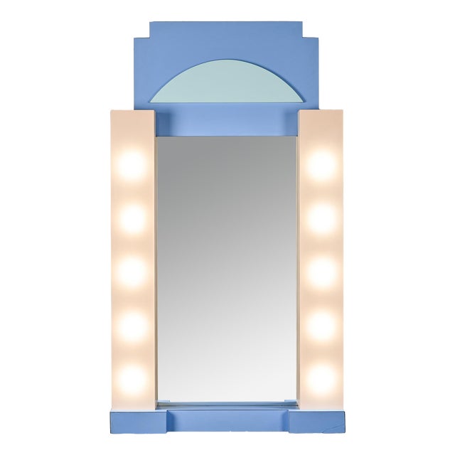 Wall-Mounted Polychrom Mirror, France, 1980 For Sale