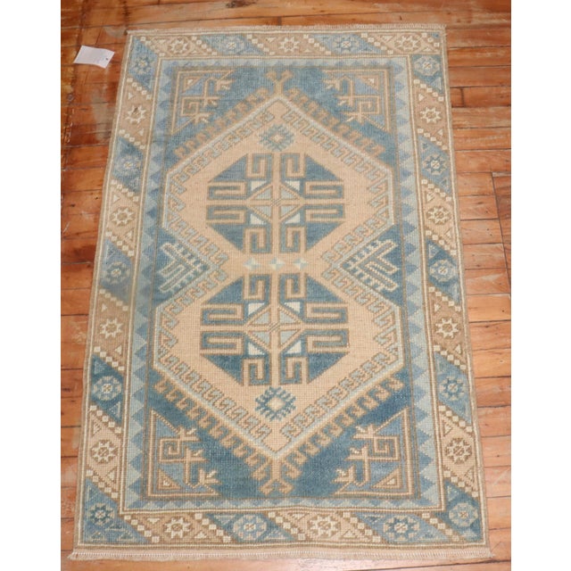 Brown Vintage Zabihi Collection Turkish Small Rug - 2'6" x 4' For Sale - Image 8 of 8