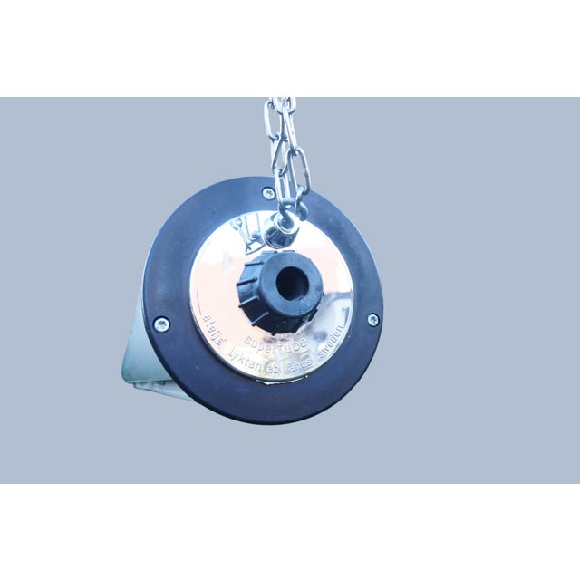 Mid-Century Modern Mid-Century Modern Silver Supertube Light by Anders Pehrson for Atelje Lyktan, 1970s For Sale - Image 3 of 7