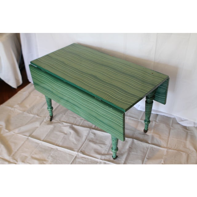 Antique Painted DropLeaf Table Chairish