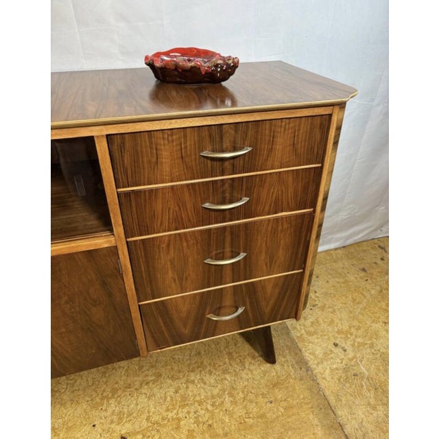 Mid-Century Modern Walnut Cocktail Cabinet attributed to František Jirák for Tatra Nábytok, 1960s For Sale - Image 6 of 12