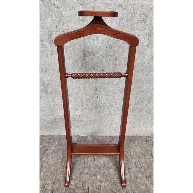Vintage Late Century Gentlemen's Wood Wardrobe Clothing Valet Ideal for closets or dressing rooms. Size: 41"H x 18"W x...
