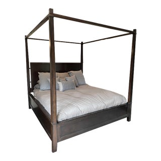 Mahogany Four Post King Bed Frame For Sale