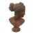 Vintage Neoclassical Terracotta-Style Female Bust – 20" Tall For Sale