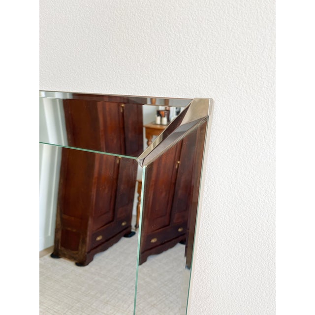 1950s Vintage Art Deco Mirror For Sale - Image 5 of 5