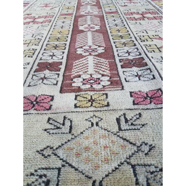 Oriental Tribal Area Rug - Sar 3 For Sale - Image 4 of 7