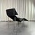 1980s Skye Chaise Longue in Black Leather attributed to Tord Björklund for Ikea, Sweden, 1980s For Sale - Image 5 of 10