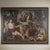 Textile Country Scene Lady with Cherubs, Oil on Canvas, Framed For Sale - Image 7 of 7