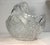 Large Vintage Hand Cut Clear Crystal Glass Flower Basket Centerpiece Bowl For Sale - Image 12 of 13