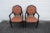 Hollywood Regency Pair of Painted Black Side Livingroom Fireplace Chairs For Sale - Image 12 of 13