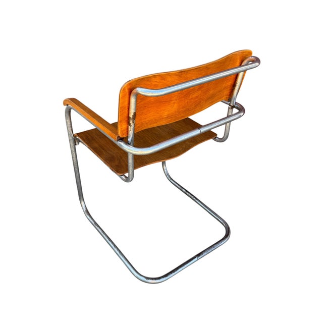 Bauhaus Tubular Armchair B34 attributed to Marcel Breuer, Europe, 1930s For Sale - Image 6 of 12