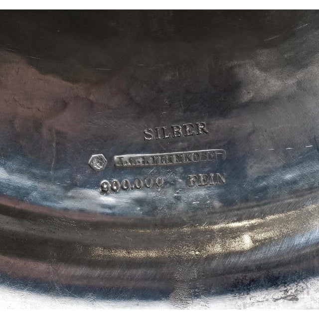 Art Nouveau 6-Flame Silver Candelabra attributed to J.C. Klinkosch, Vienna, 1900s, Set of 2 For Sale - Image 10 of 11