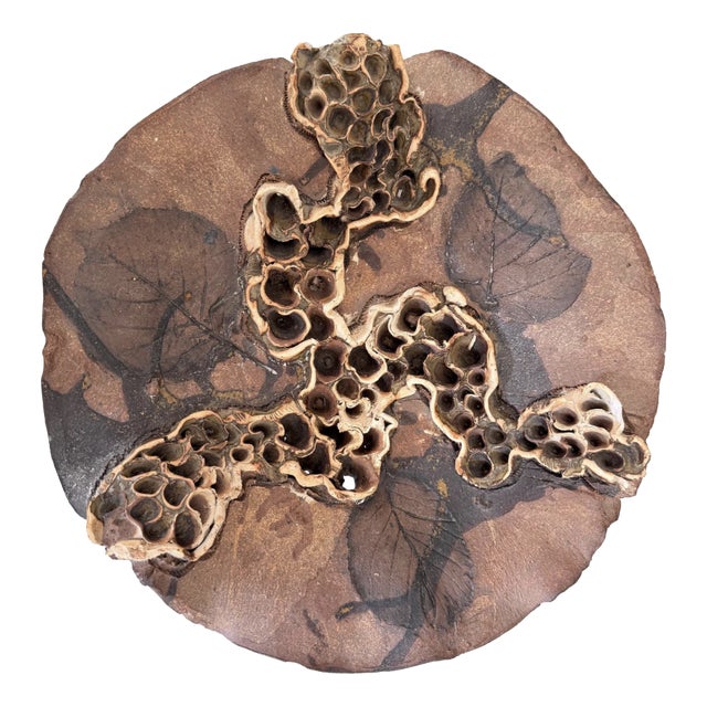 Large Danish Brutalist Stoneware Bowl by Bodil Marie Nielsen, 1970s For Sale