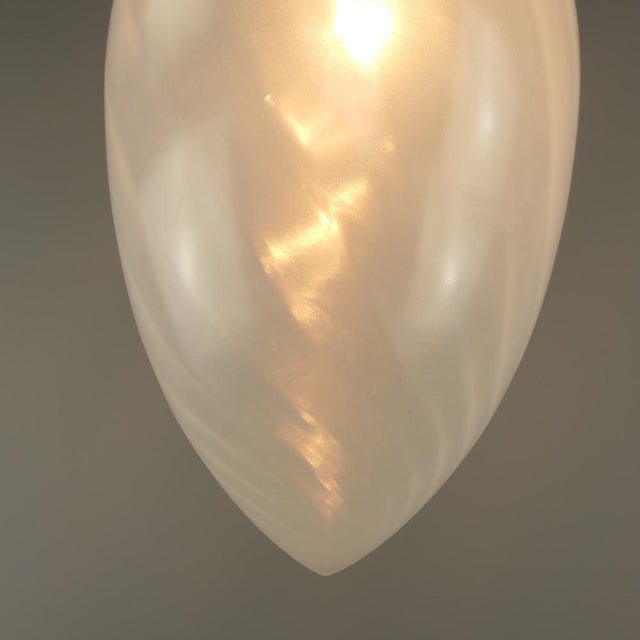 Mid-Century Pendant Light with Drop-Shaped Murano Shade, 1960s For Sale - Image 6 of 9