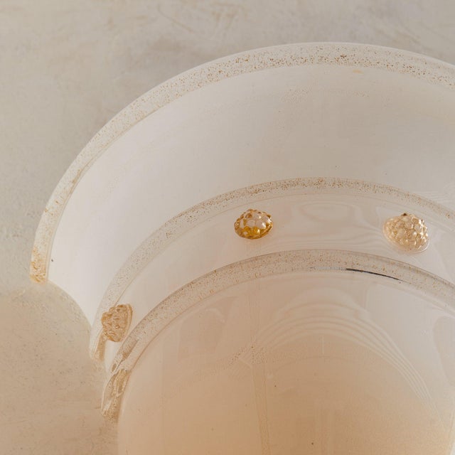 1980s Modern Barovier & Toso 'Empire' Murano Glass Sconce For Sale - Image 9 of 11