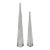 Charles Hollis Jones Signed Lucite Obelisk Sculptures, Pair, 1974 For Sale