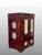 Gorgeous Chinese rosewood jewelry box of a good size. Eight solid green jade panels with pierced open work, floral & lotus...