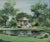 This artwork "The Gazebo" 1989 is a watercolor by noted Chinese/American artist Jake Lee, 1915-1991 It is signed and dated...